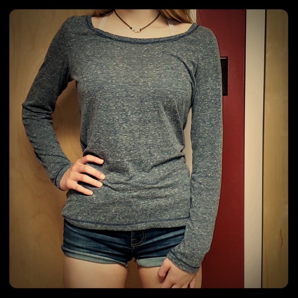 Aeropostale blue/gray long sleeve